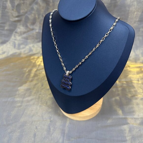 APM Monaco Baba Yummy Bear Blue Necklace - Picture 4 of 5